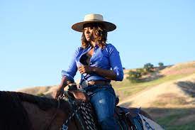 woman horseback riding